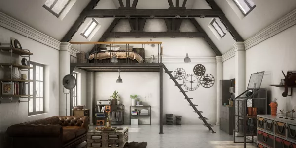 Loft Apartments Industrial Style